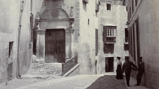 Portada del palacio de los Oñate, año 1905