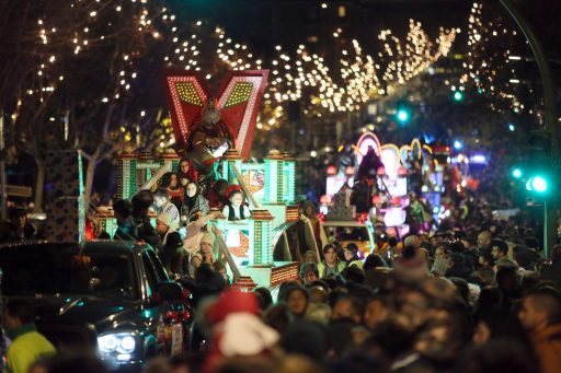 Camión de bomberos cabalgata de Reyes de Toledo