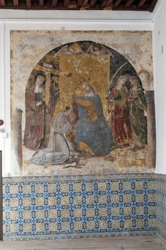 patio de los Laureles fresco sobre yeso