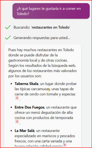 ¿A qué lugares te gustaría ir a comer en Toledo?