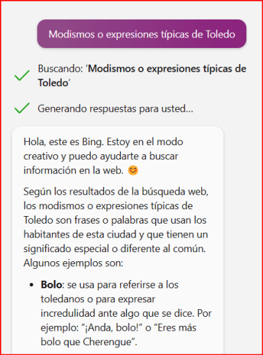 Modismos o expresiones típicas de Toledo